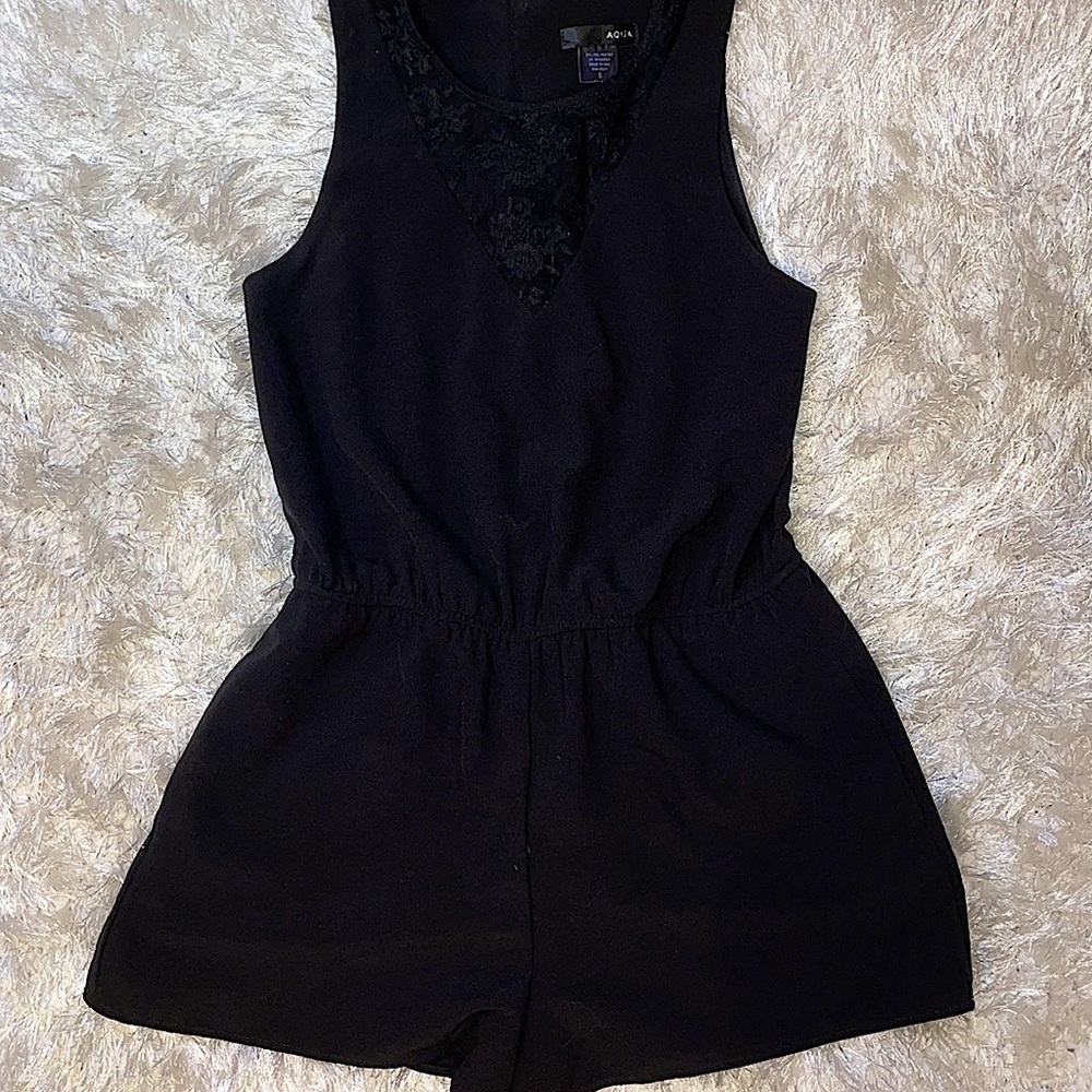 Gorgeous black lace Aqua Romper set🖤🖤